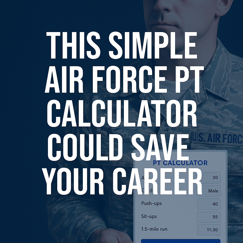 Air Force PT Calculator
